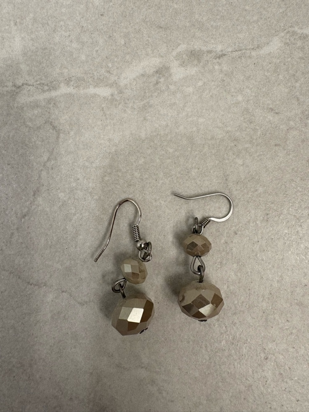 Handmade Silver Grey Moonstone Earrings